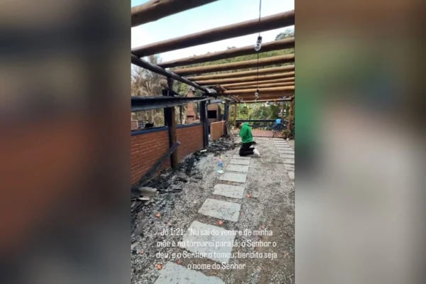 Campinas: incêndio no vizinho destrói casa de goleiro do Guarani