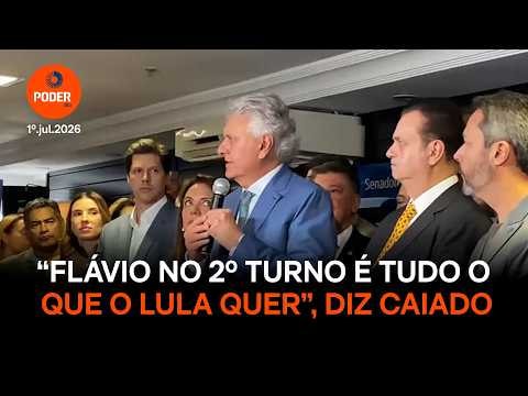 Flávio no 2º turno é tudo o que o Lula quer, diz Caiado