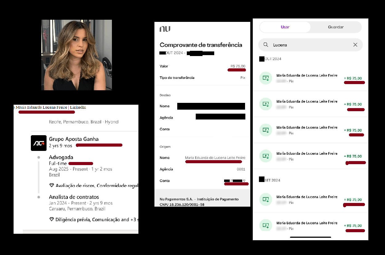 Advogada ligada a bet pagava por comentários a favor de Raquel Lyra