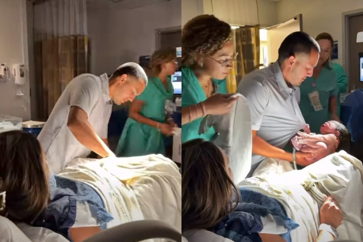 Homem faz parto da esposa após obstetra sair do quarto e não voltar a tempo