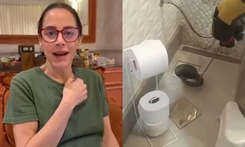 Silvia Abravanel choca web ao encontrar jiboia no ralo de casa; veja