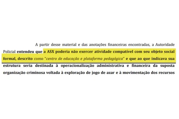 Bet ligada ao PCC operava como "centro de educação" no papel