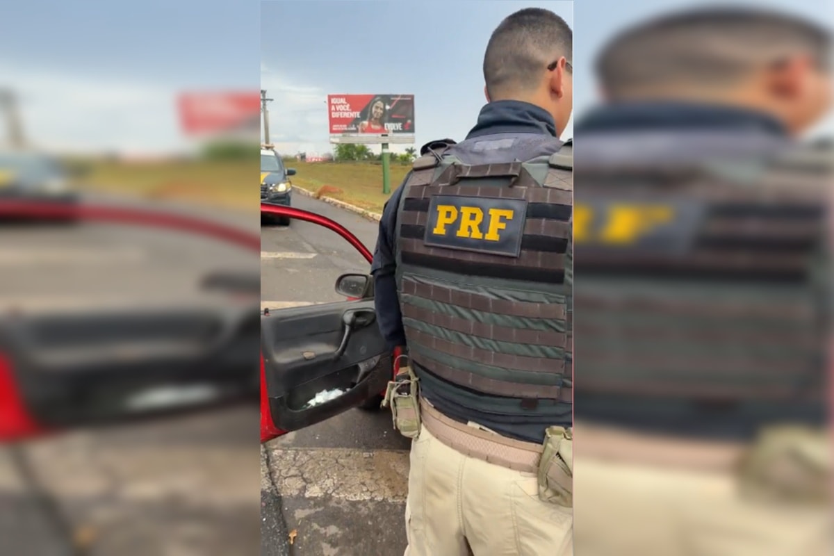 "Corsonha": PRF apreende maconha escondida dentro Corsa na BR-020