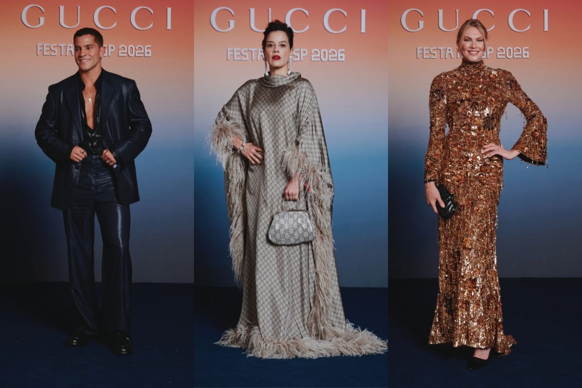 Cintilância, logomania e paetês: as tendências da festa da Gucci no MASP