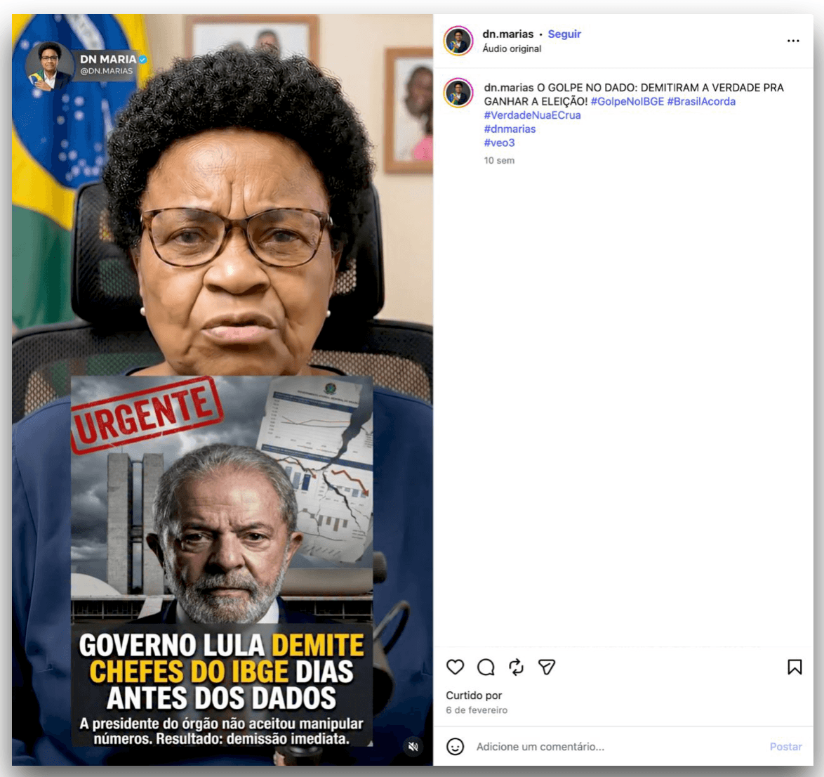 PT, PV e PC do B acionam TSE contra o perfil “Dona Maria”