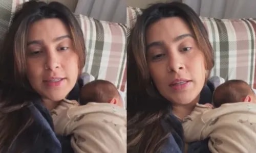 Lauana Prado faz declaração emocionante para Tati Dias e encanta web ao mostrar rosto do filho pela 1ª vez: 'Nossa família'