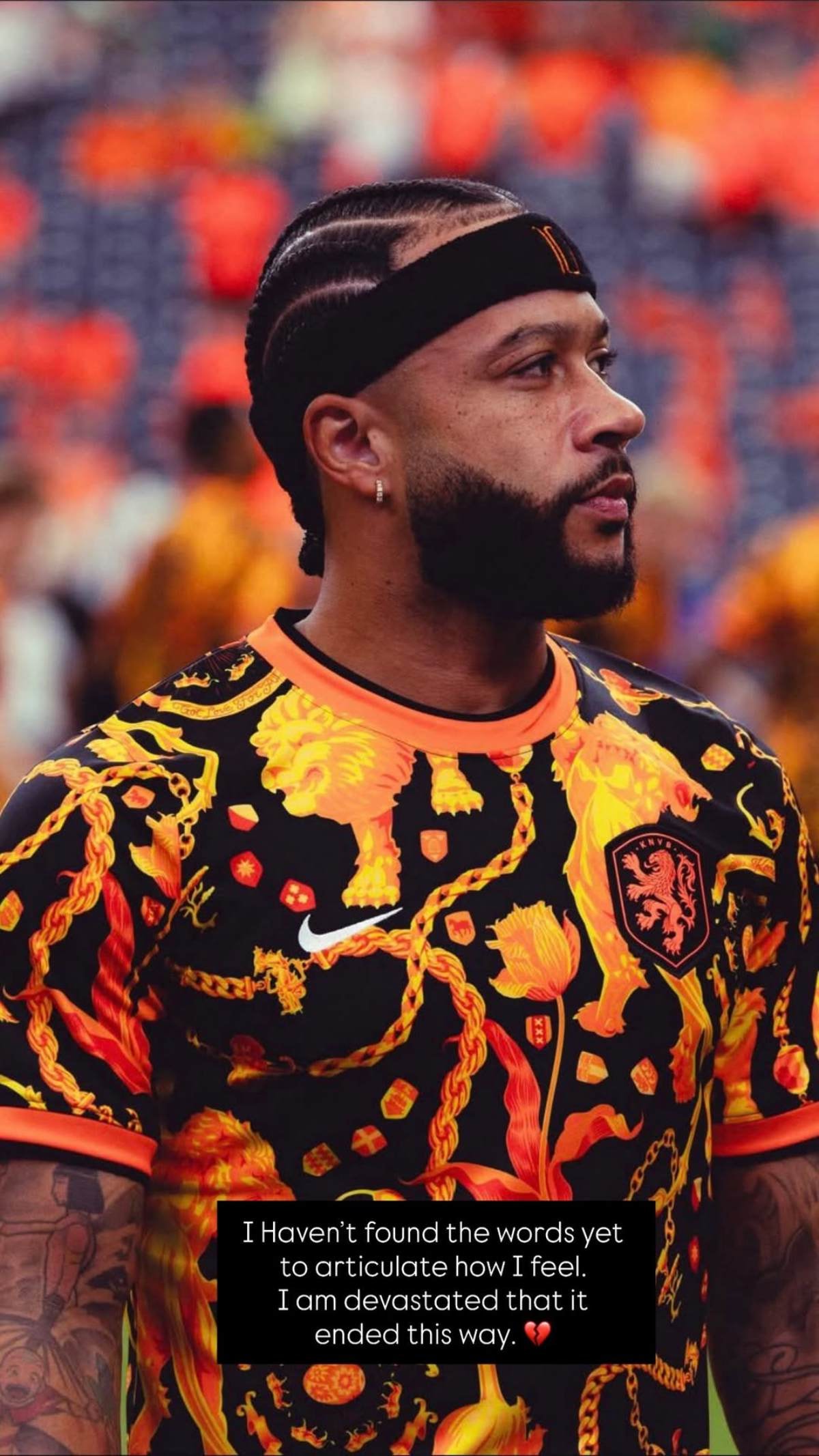Memphis Depay se diz "devastado" após eliminação da Holanda na Copa