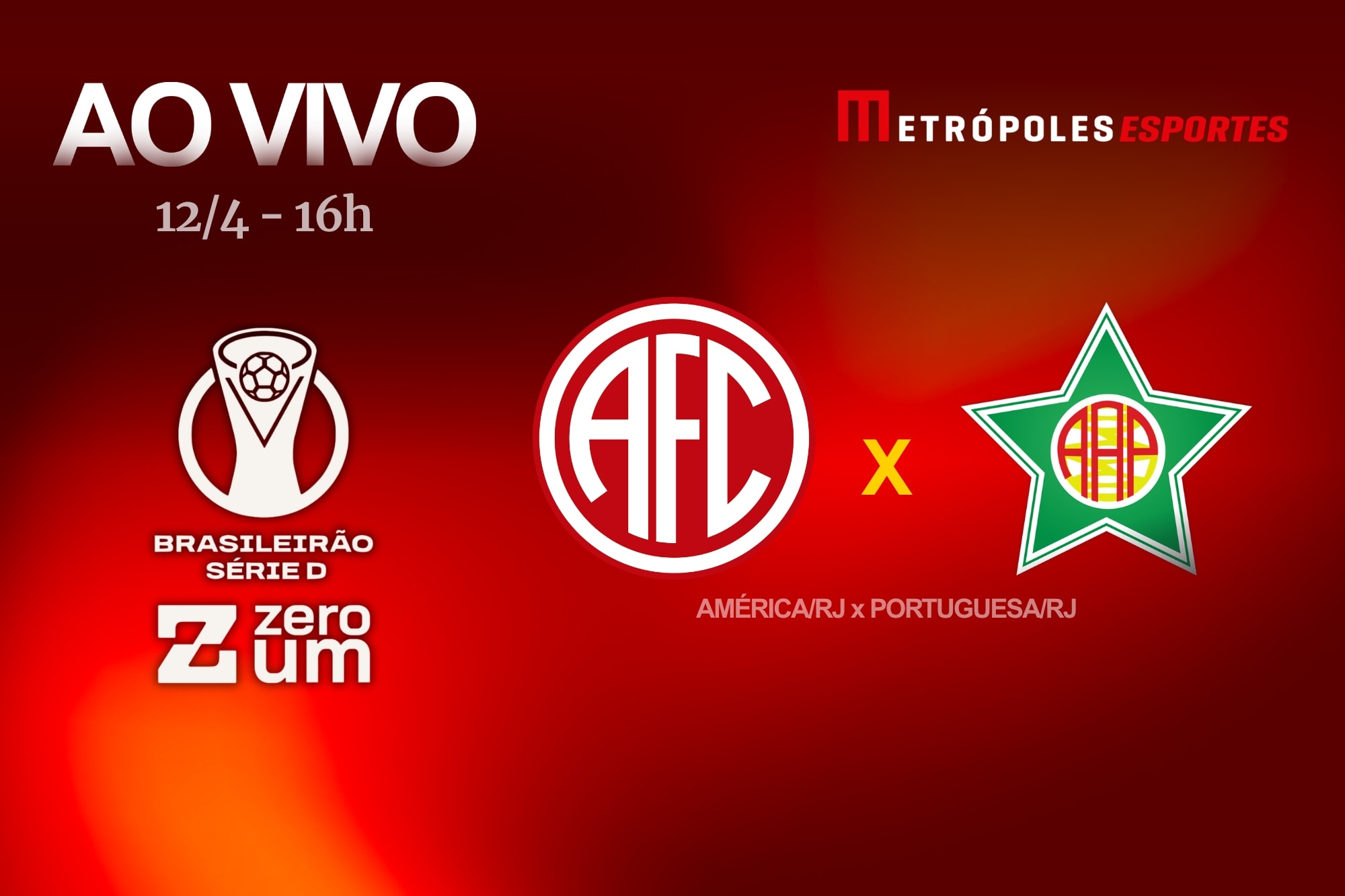 Brasileirão Série D ZeroUm: assista América-RJ x Portuguesa-RJ ao vivo. Siga no YouTube