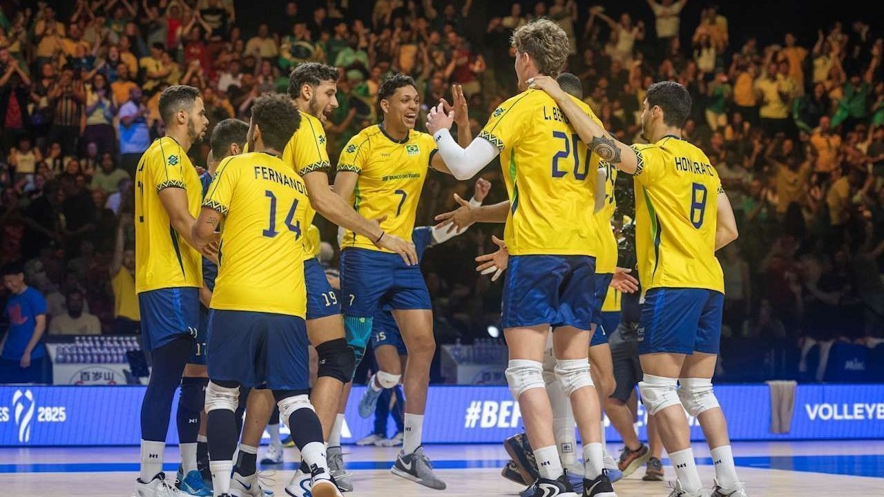 Brasil bate Chile e estreia com vitória no Sul-Americano Masculino de Vôlei