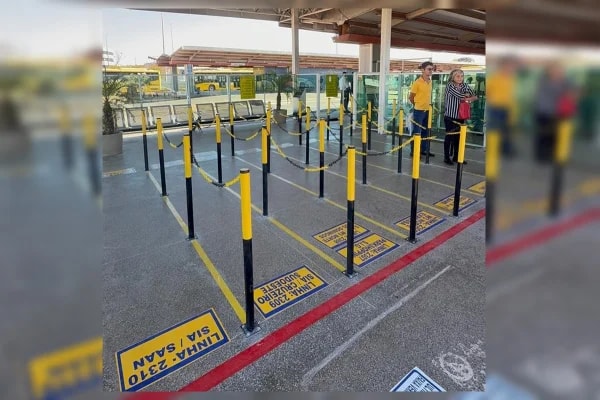 BRT de Santa Maria testa organização de filas por linha de ônibus
