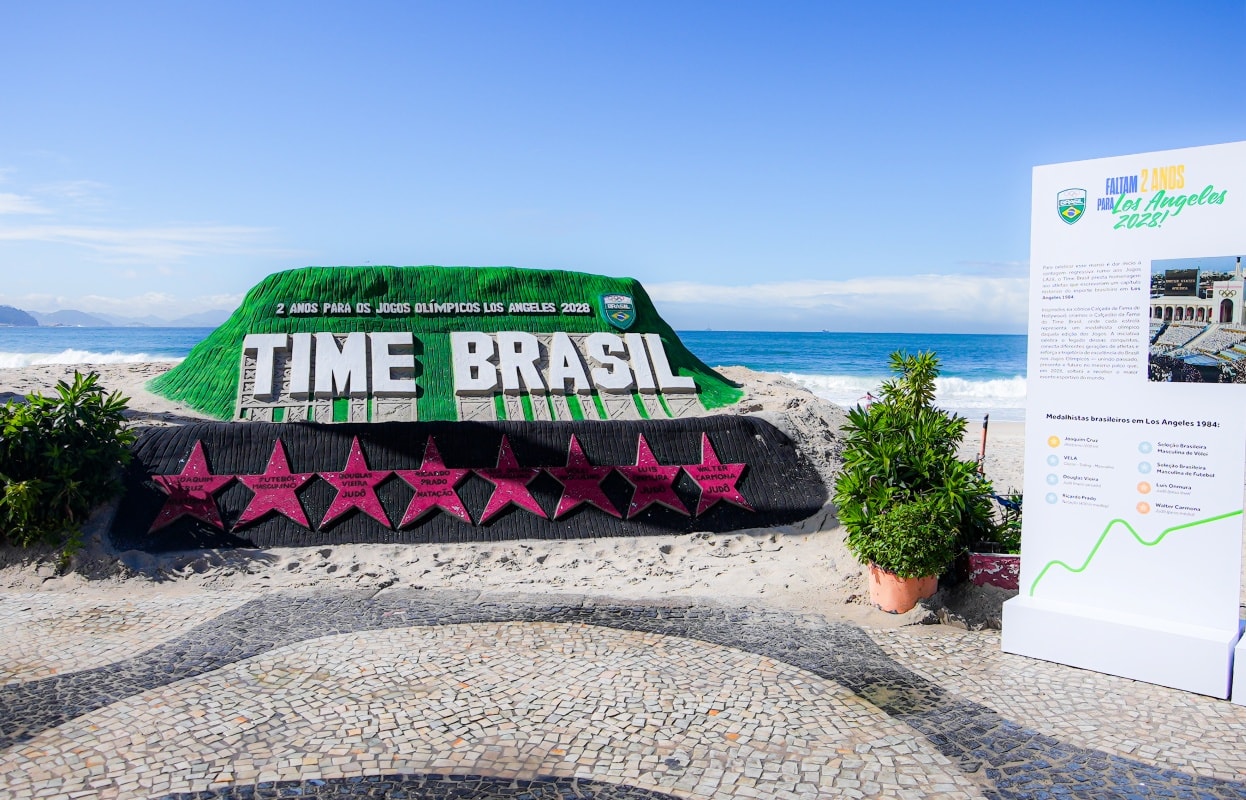 Olimpíadas: de olho em LA 2028, COB inaugura calçada da fama no RJ