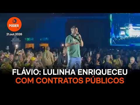 Flávio diz que Lulinha enriqueceu com contratos públicos