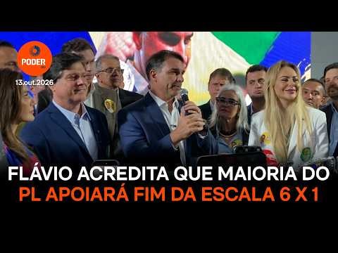 Flávio diz que maioria do PL deve apoiar o fim da escala 6 X 1