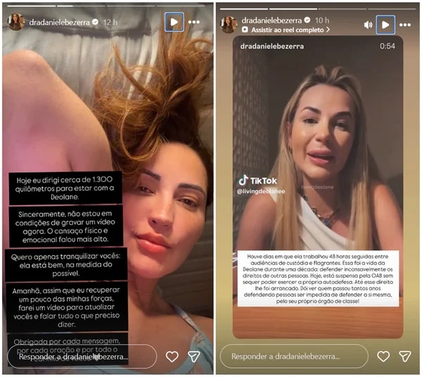Irmã atualiza situação de Deolane Bezerra na prisão e faz desabafo