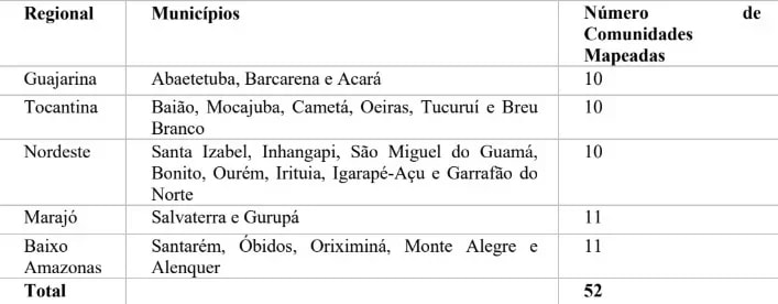 52 comunidades quilombolas são automapeadas no Pará