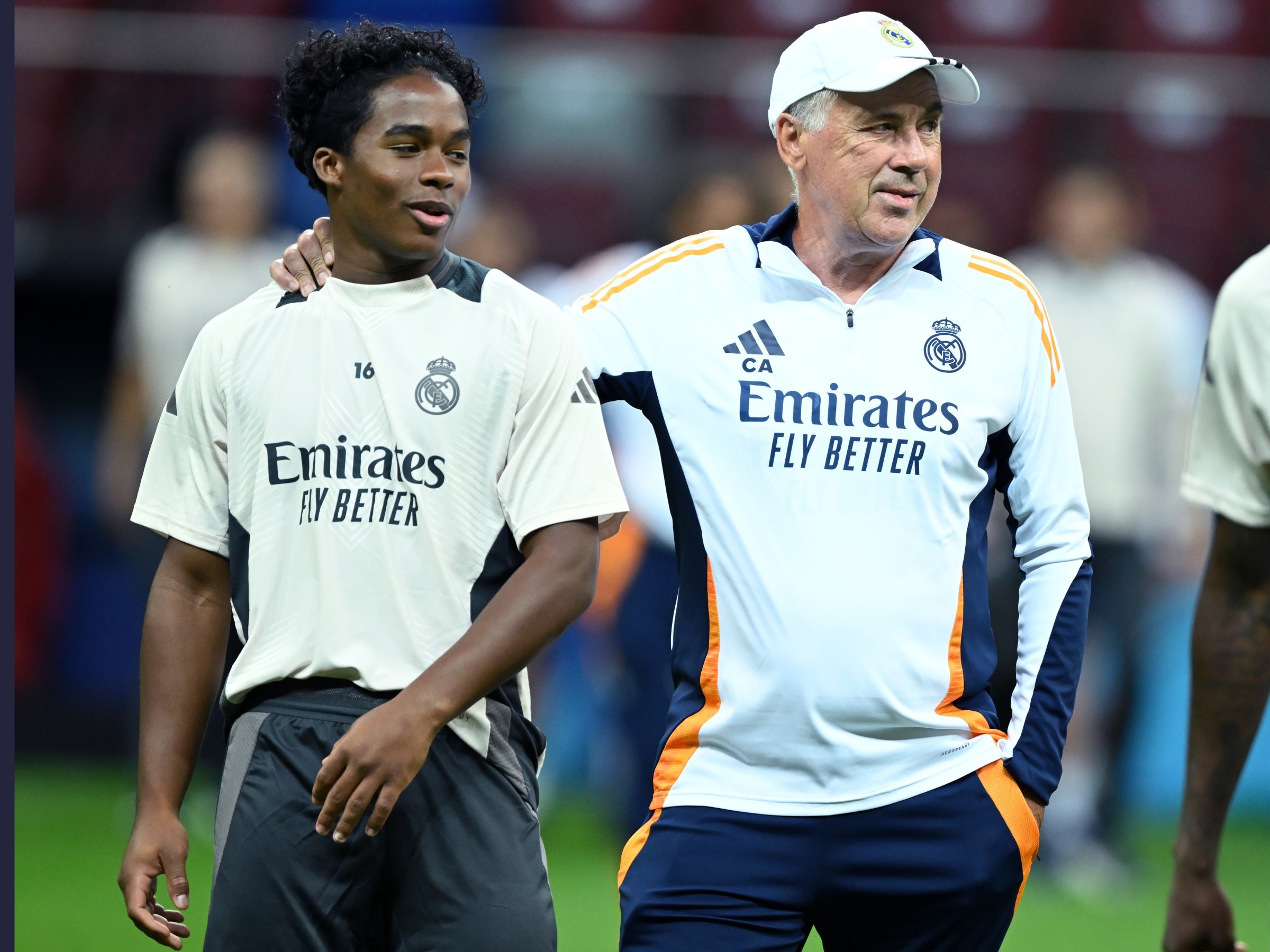 Ancelotti visita Real e observa recuperação de Endrick, Rodrygo e Militão