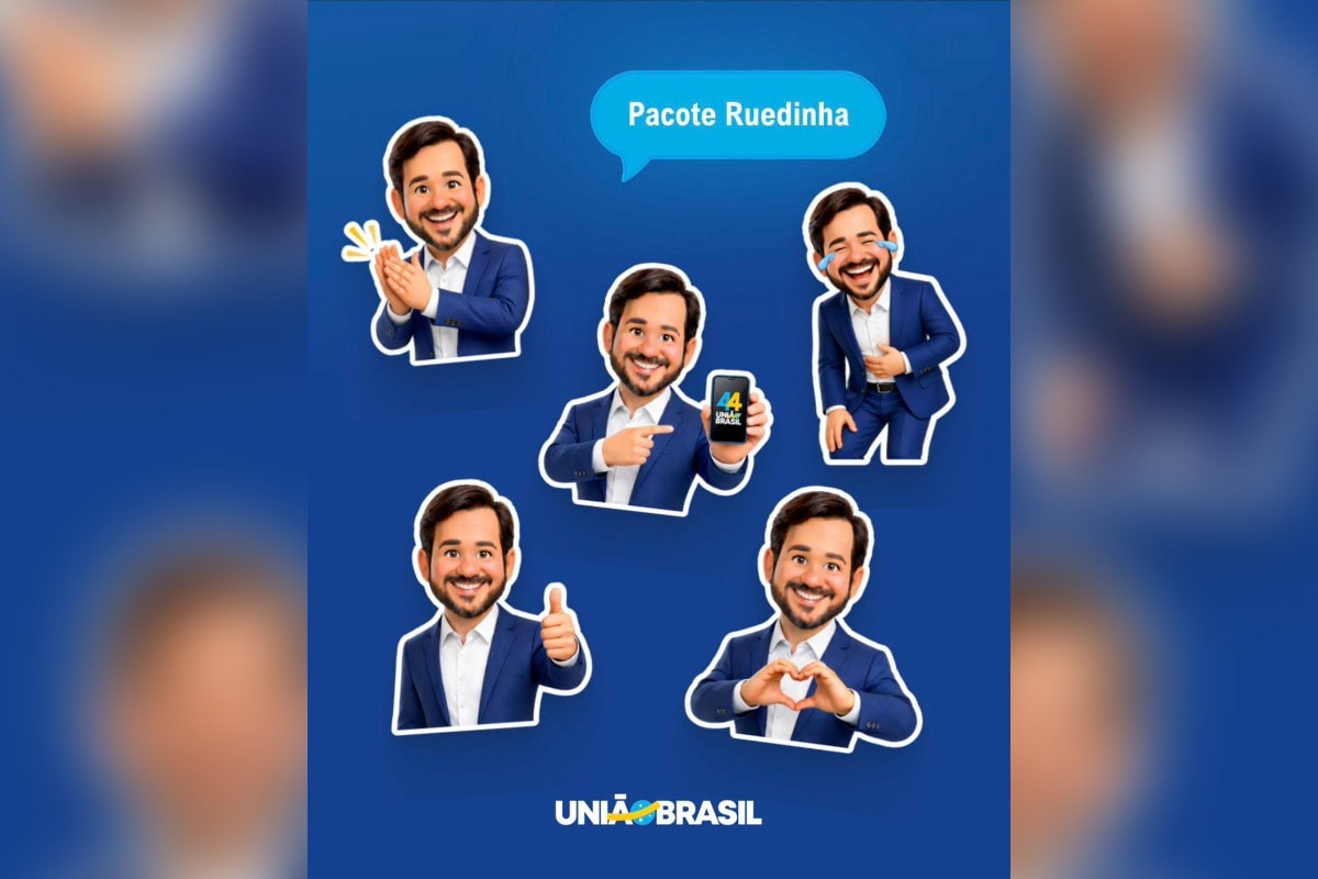 União recomenda uso de figurinhas com a cara de Rueda no dia a dia