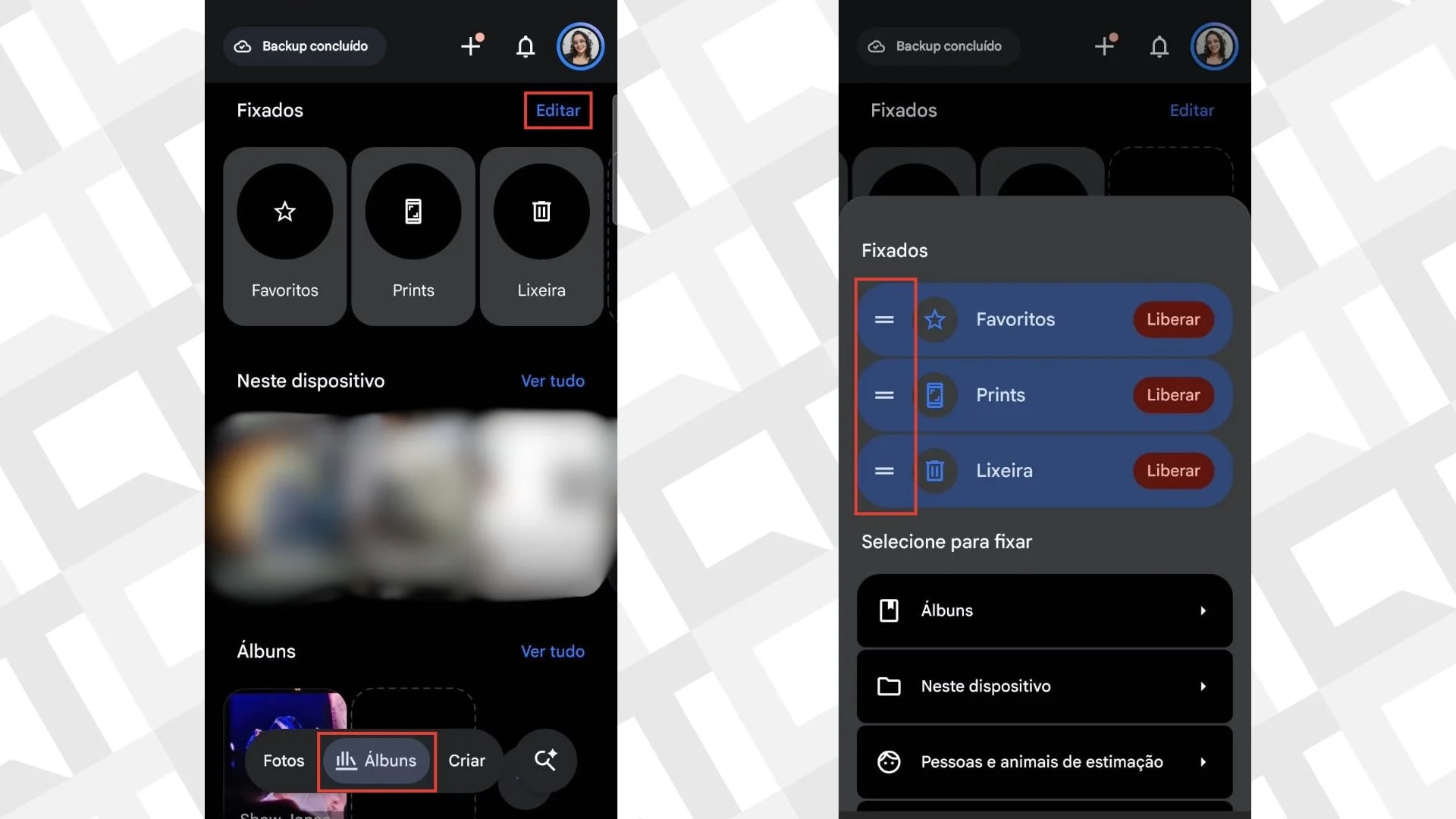 Google Fotos ganha visual redesenhado e agora deixa usuário personalizar aba "Álbuns"