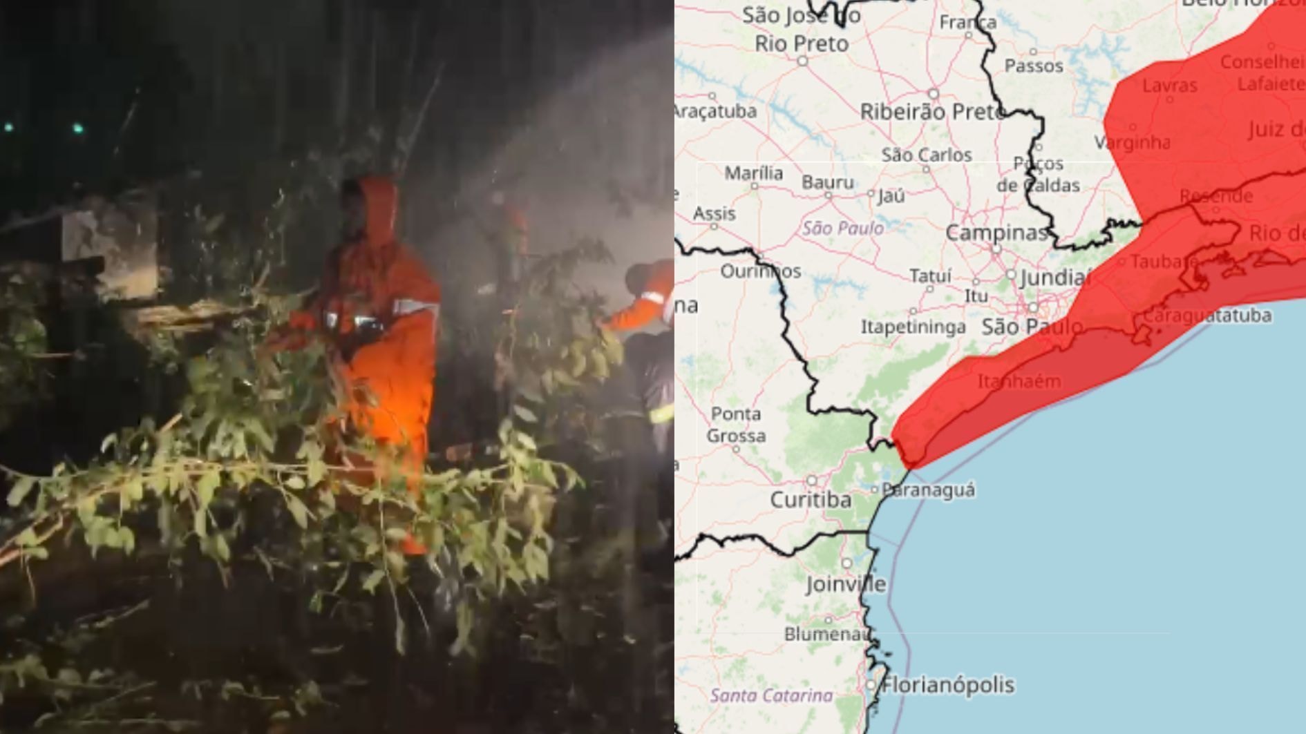 Chuva forte: mais de 2 mil raios foram registrados no RJ nesta quarta (20)