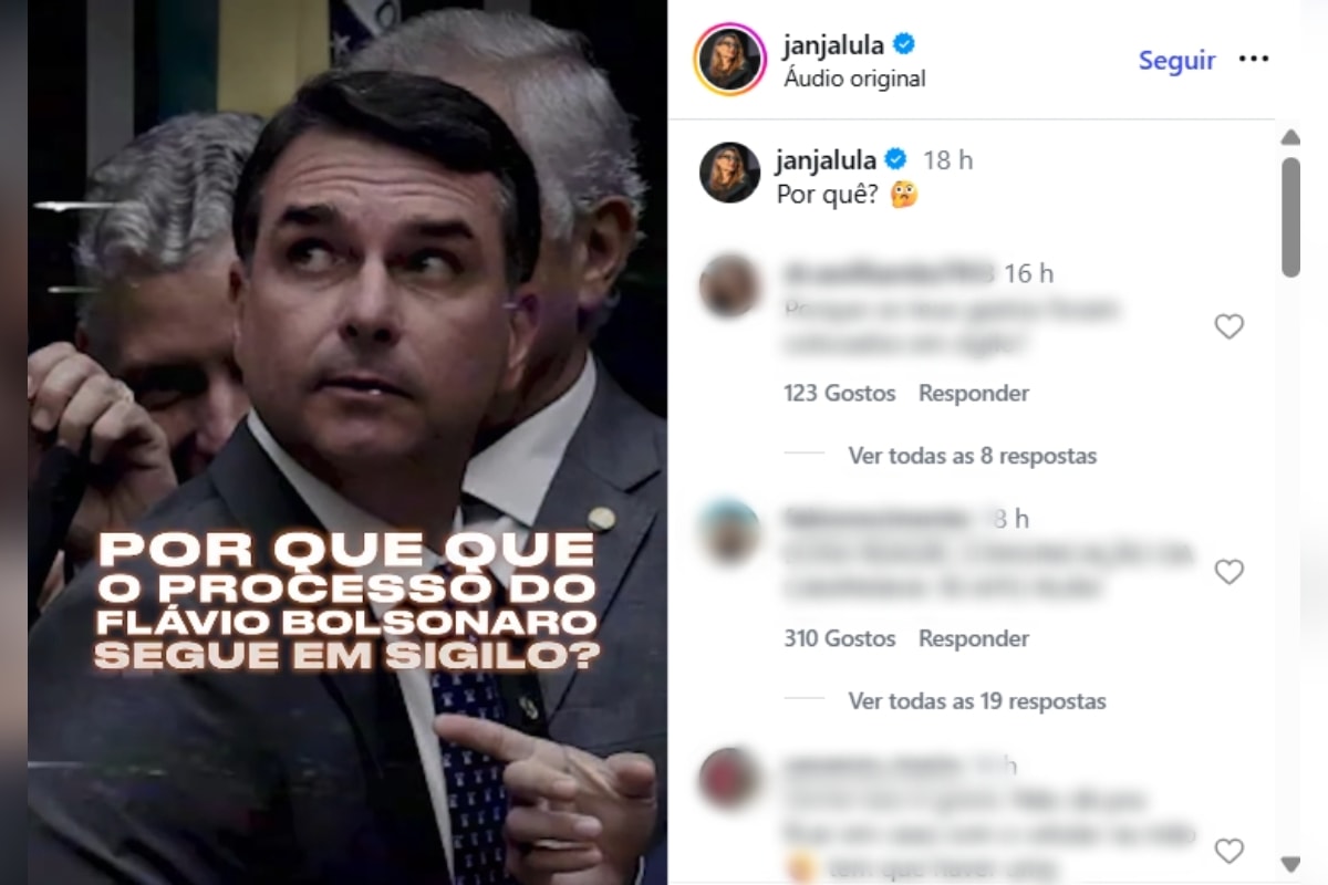Master: Janja usa vídeo de Haddad e questiona sigilo no processo de Flávio