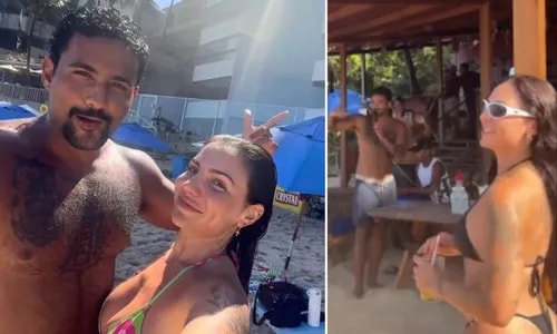Lucas Pizane é flagrado em momento íntimo com Carla Faria; VÍDEO