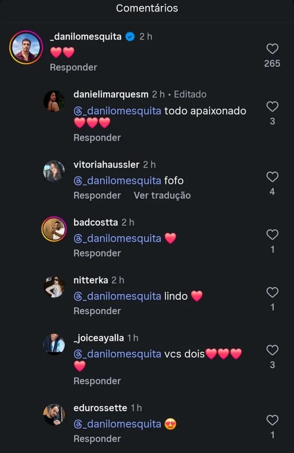 Danilo Mesquita comenta post de Anitta e causa alvoroço entre os fãs