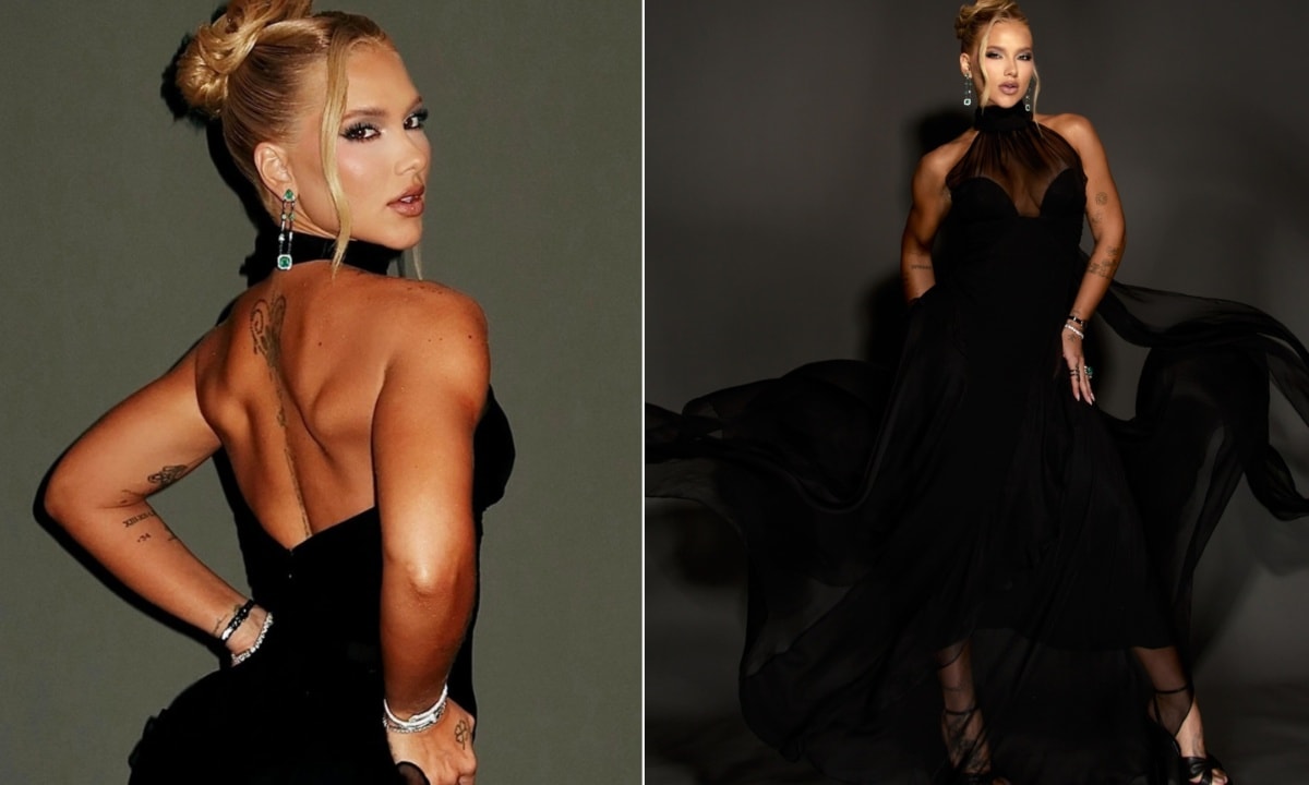Valor do vestido preto usado por Virginia Fonseca em festa impressiona