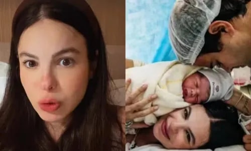 Sthefany Brito se desespera após filho recém-nascido golfar sangue