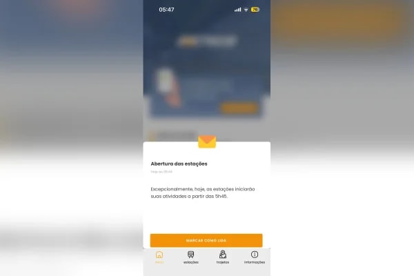 Falha na sinalização atrasa abertura das estações do Metrô-DF