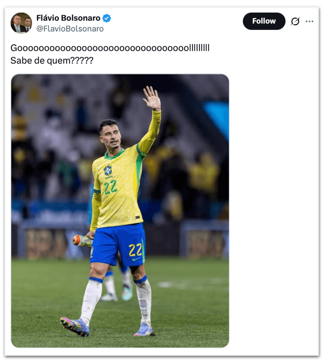 Políticos comemoram classificação da seleção brasileira contra o Japão