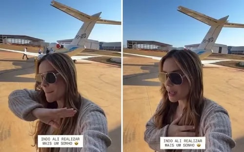 Avião com Mariana Fagundes sofre pane e faz pouso de emergência