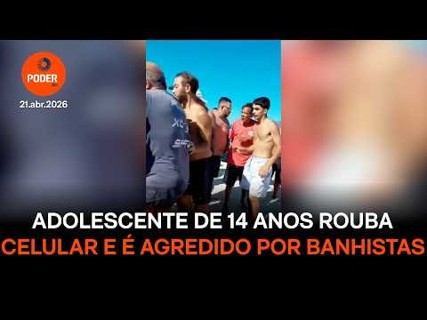 Adolescente rouba celular e é agredido por banhistas na Praia Grande