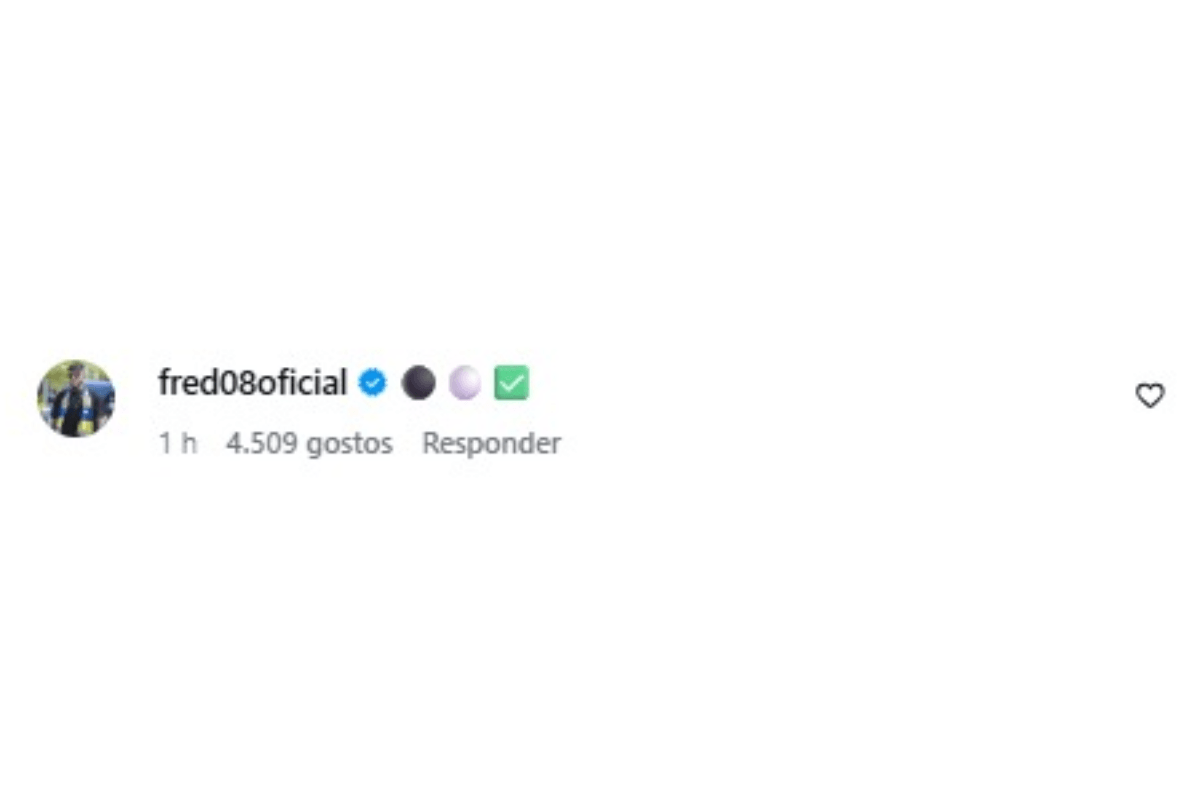 Fred no Galo: volante comenta postagem e confirma retorno ao Brasil