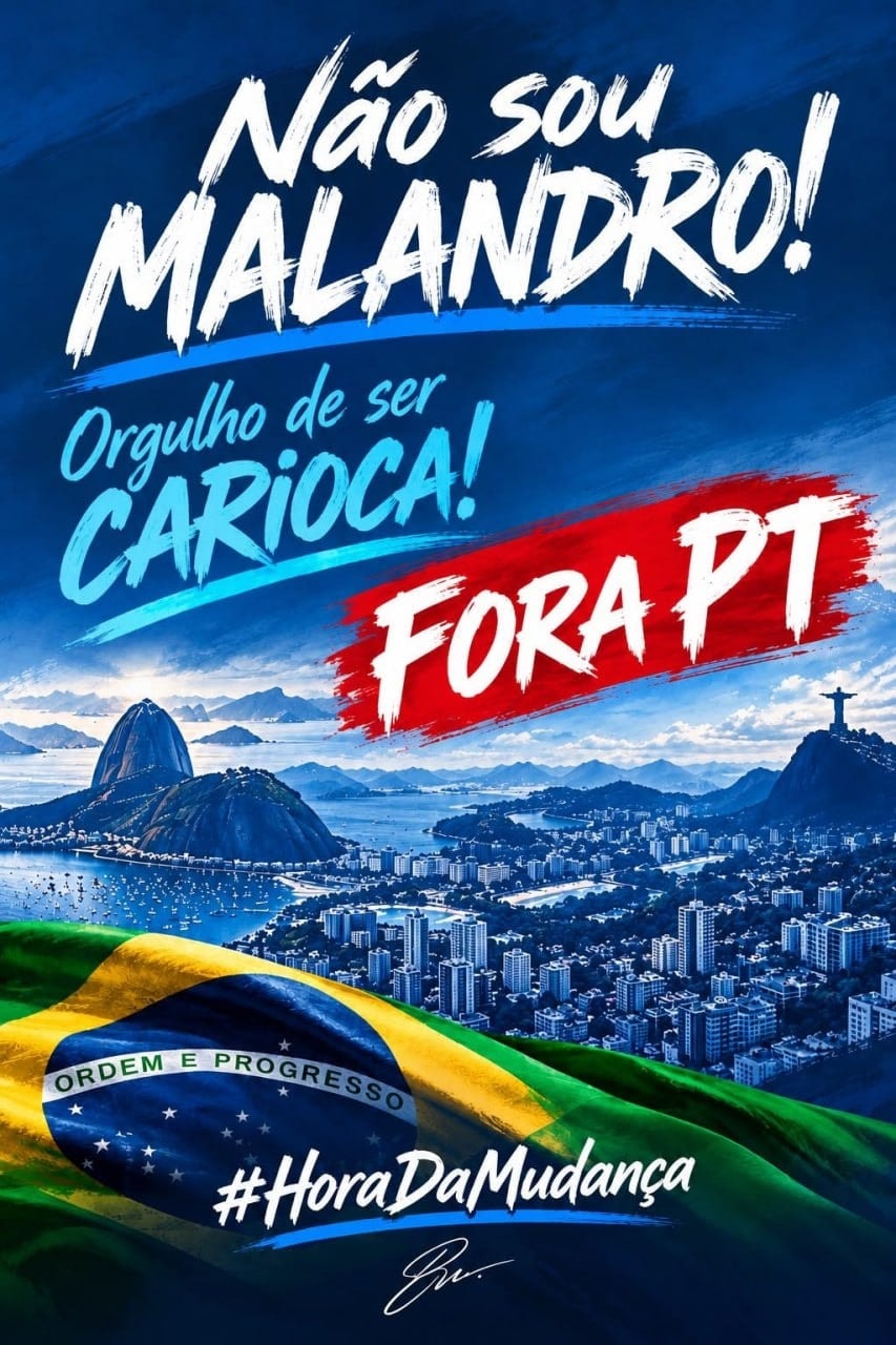 Apoiadores de Flávio fazem campanha “carioca não é malandro”