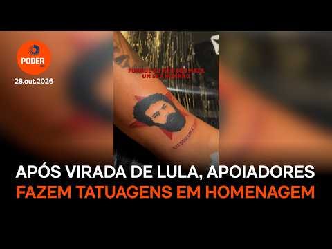 Apoiadores de Lula postam tatuagens em homenagem ao petista