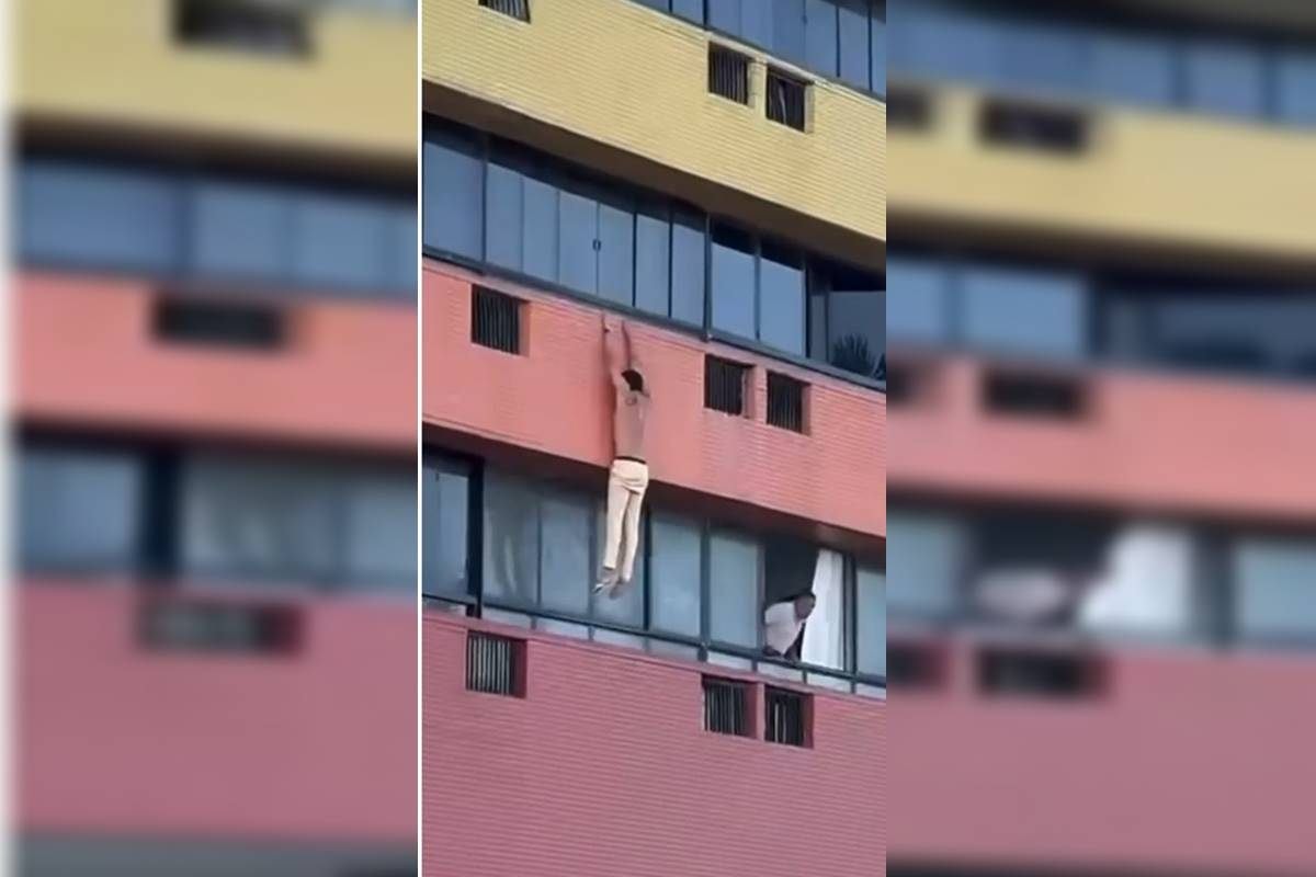 Homem despenca de varanda após suposta traição e fica gravemente ferido