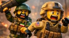As vídeos virais de IA da guerra do Irã no estilo lego – divertimento ou propaganda?