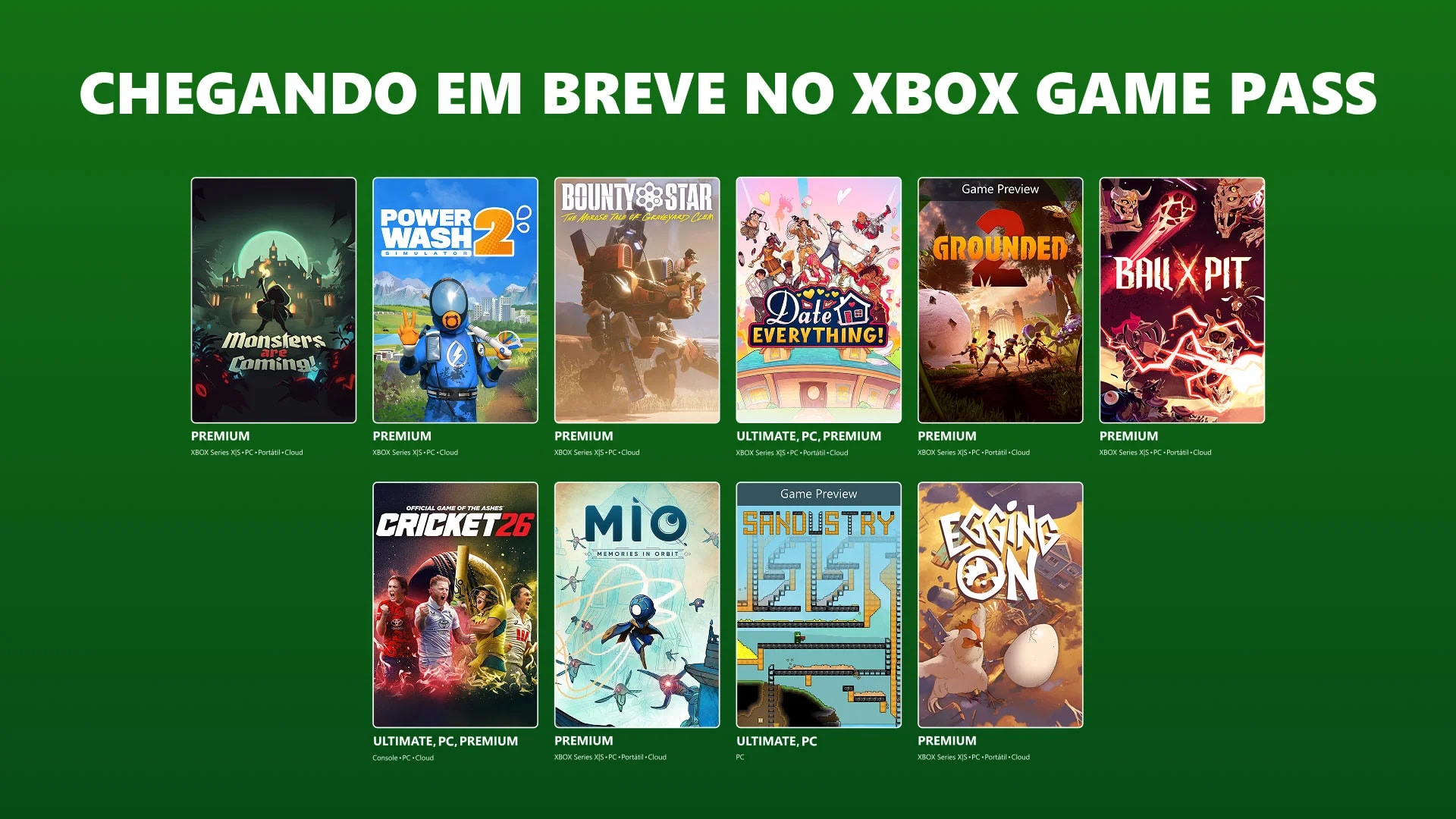XBOX Game Pass recebe Gears of War, Beast of Reincarnation e Date Everything! em agosto