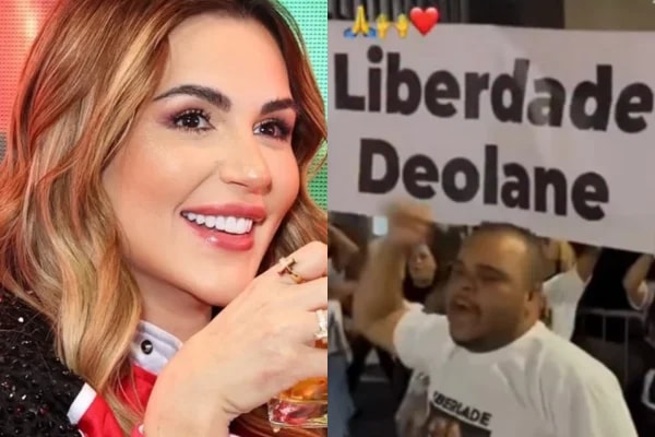 Fã de Deolane nega ter recebido dinheiro em manifestação