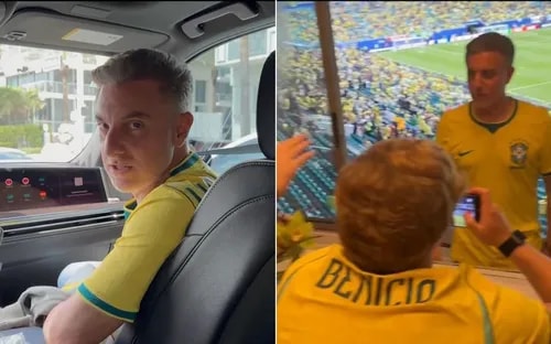 Luciano Huck convoca filho Benício para entrevista com Vini Jr