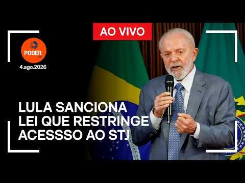 Ao vivo: Lula sanciona lei que restringe acesso ao STJ