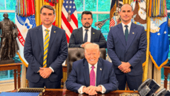 O que Flávio prometeu a Trump caso seja eleito sobre Pix, Mercosul e redes sociais