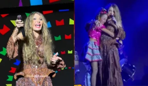 Elba Ramalho canta sucesso com fã de 11 anos e emociona público; VÍDEO
