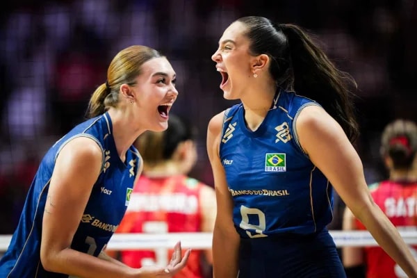 Vôlei: Brasil vence o Japão e fica a uma vitória da fase final da VNL