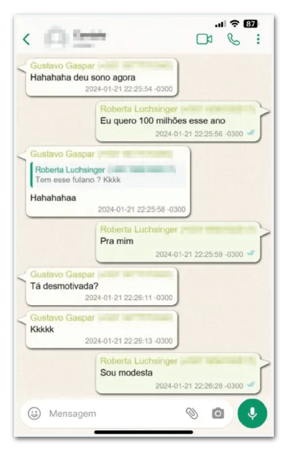 “Quero R$ 100 mi neste ano”, disse amiga de Lulinha em 2024