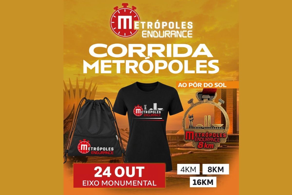 Metrópoles Endurance Corrida: confira o kit que será entregue aos atletas