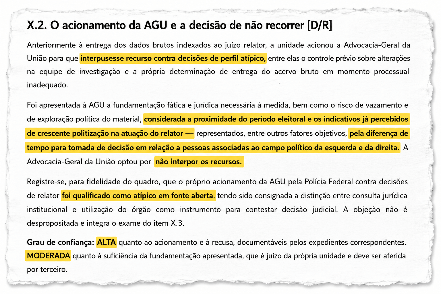 AGU se recusou a acionar Mendonça para “preservar relação”, diz PF