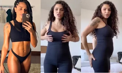 Paula Amorim mostra corpo pós-parto e impressiona com peso atual