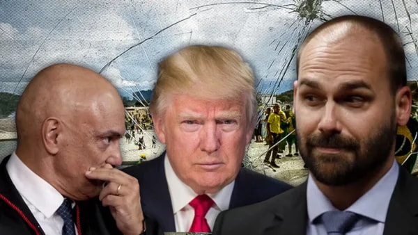 Após green card, Eduardo diz se sentir "seguro" dos "abusos" de Moraes