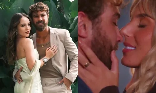 Larissa Manoela reage após marido dar beijão em Ana Castela em novela